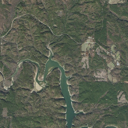 Aerial imagery of Irons Fork Landing, AR