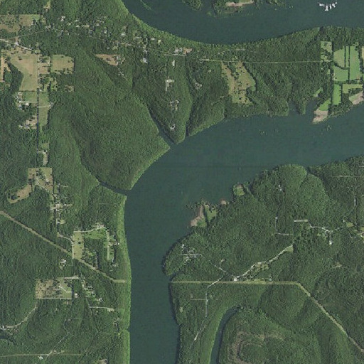 Aerial imagery of Mays Bend, MO