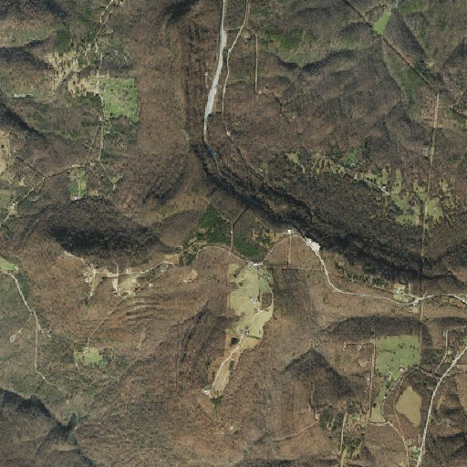 Aerial imagery of Judea Mountain, AR