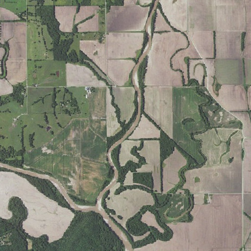 Aerial imagery of Middle Creek, MO