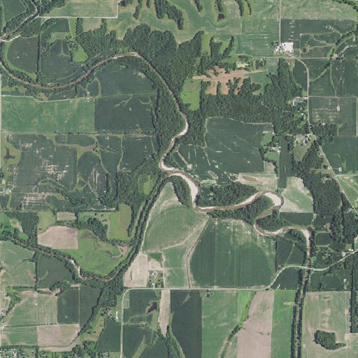 Aerial imagery of Middle Fabius River, MO