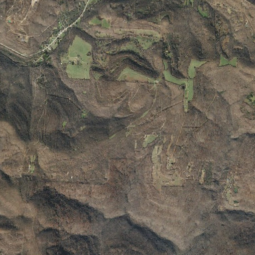 Aerial imagery of Kelly Gap, AR