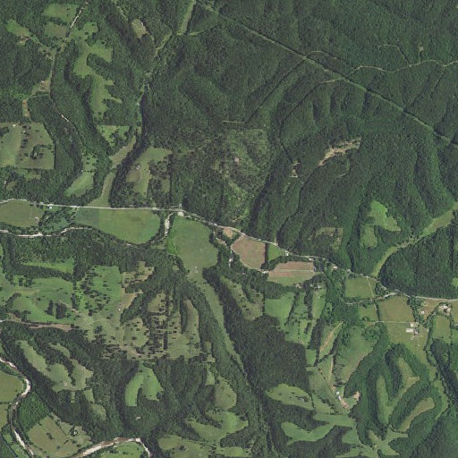 Aerial imagery of Moore Hollow, MO
