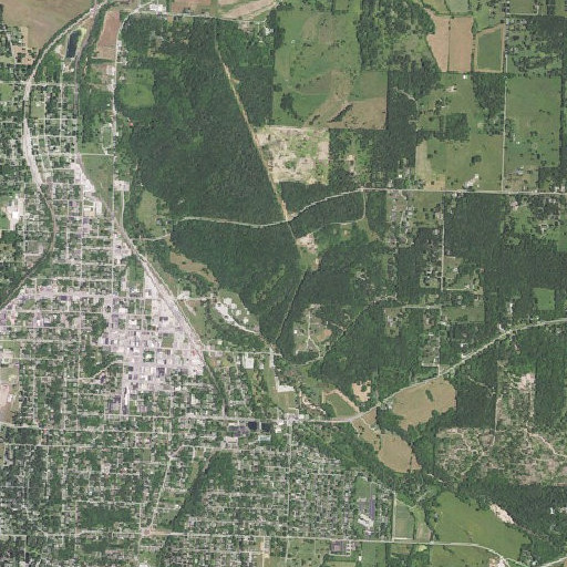Aerial imagery of Morse Park, MO