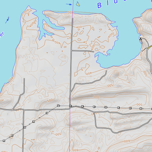 OpenTopoMap map of Ladds Creek, AR