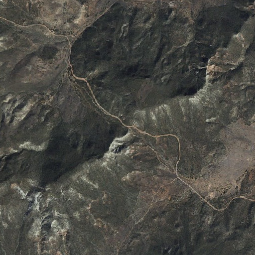 Aerial imagery of Little Wolf Pass, AZ