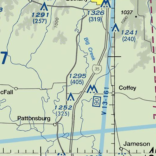 FAA VFR chart of Nobel Branch, MO