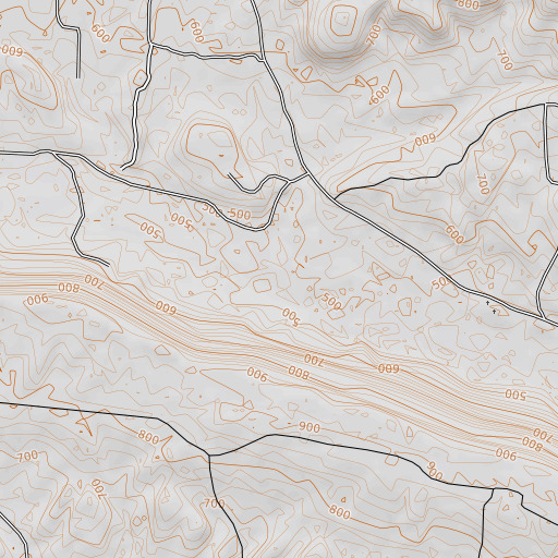 OpenTopoMap map of Long Branch, AR