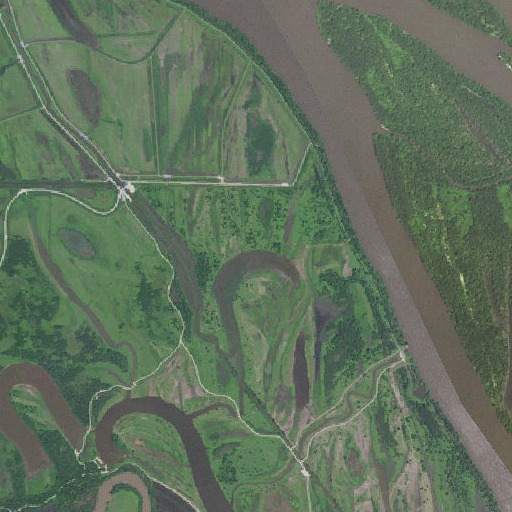Aerial imagery of Rainbow Pond, MO