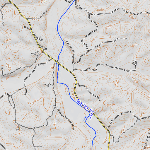 OpenTopoMap map of Renneke School, MO