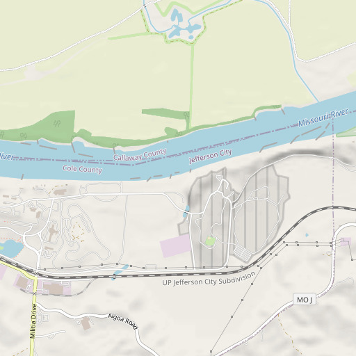 OpenStreetMap map of Rising Creek, MO