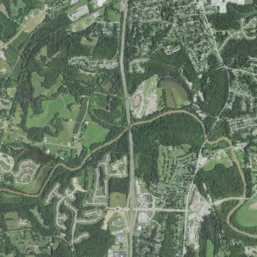 Aerial imagery of Sandy Creek, MO