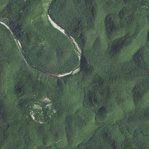 Aerial imagery of Middle Creek, AR