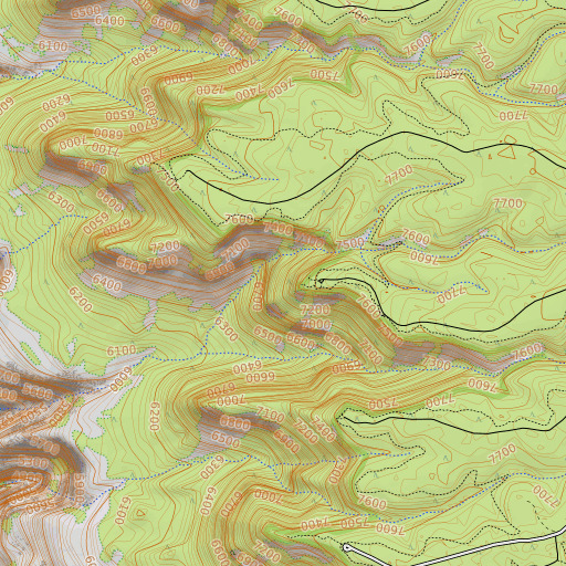 OpenTopoMap map of Locust Point, AZ