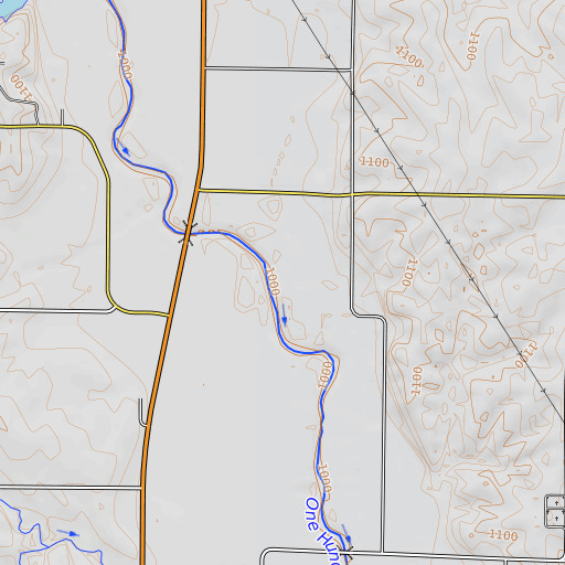 OpenTopoMap map of Slaughter Branch, MO