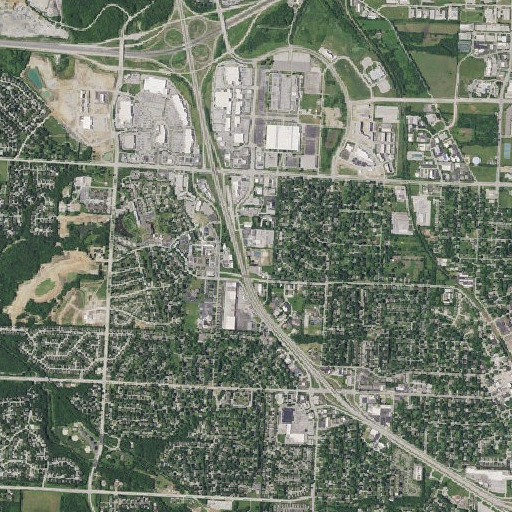 Aerial imagery of Summit Park, MO