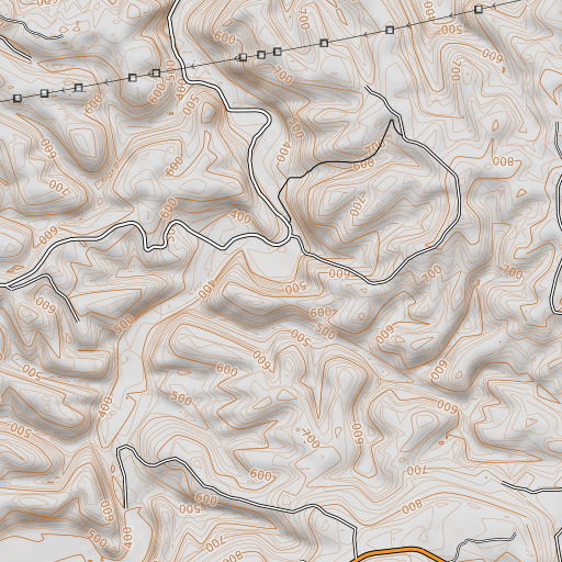 OpenTopoMap map of Nesbitt Spring, AR