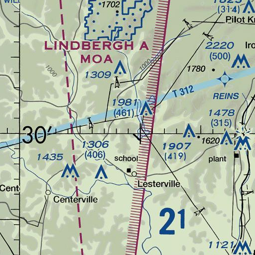 FAA VFR chart of Lee Mountain, MO