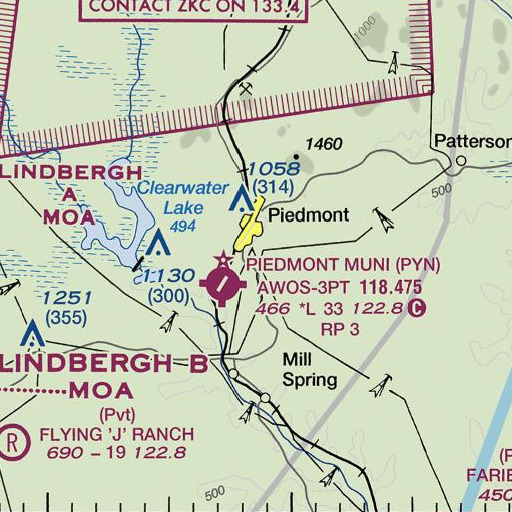 FAA VFR chart of Peach Tree Spring, MO