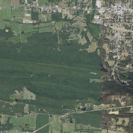 Aerial imagery of Pine Ridge Mountain, AR