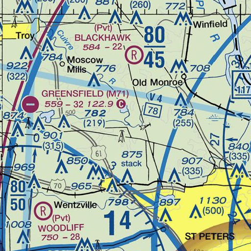FAA VFR chart of Big Creek, MO