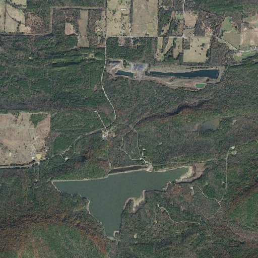 Aerial imagery of Posey Creek, AR