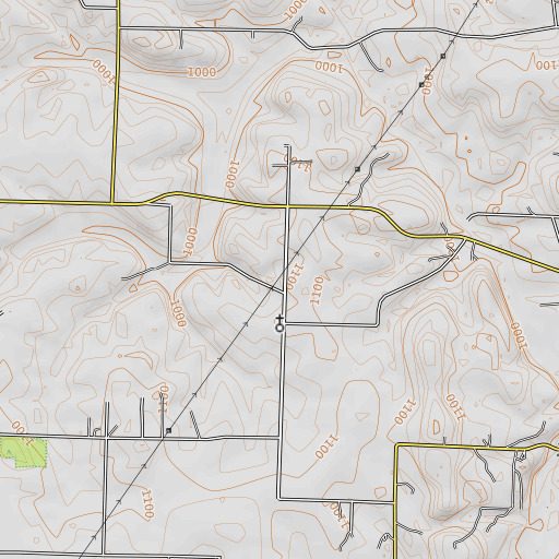 OpenTopoMap map of Luck School (historical), MO