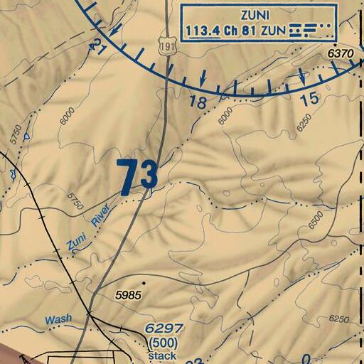 FAA VFR chart of Long Dike, AZ