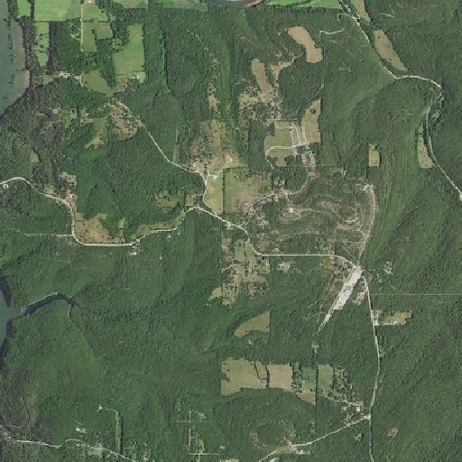 Aerial imagery of Johnson School (historical), MO