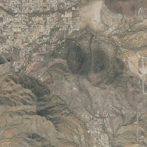 Aerial imagery of Apache Peak, AZ