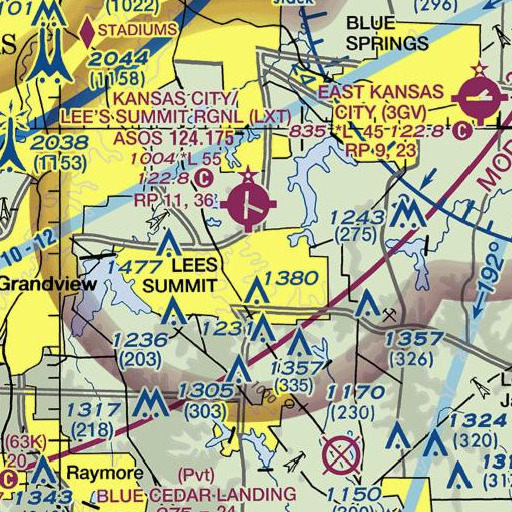 FAA VFR chart of Colburn School (historical), MO