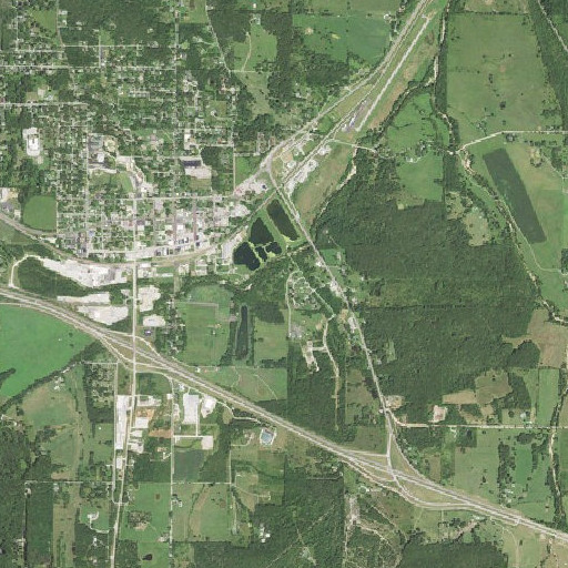 Aerial imagery of Cedar Bluff, MO