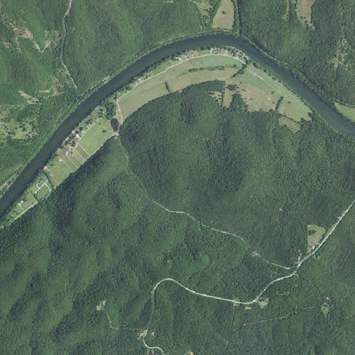 Aerial imagery of Shipps Mountain, AR