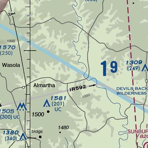 FAA VFR chart of Brixey Creek, MO