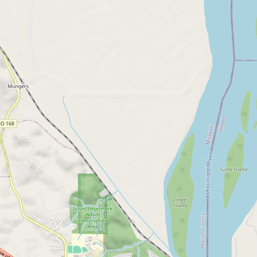 OpenStreetMap map of Murphy Island, MO
