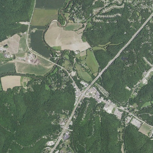 Aerial imagery of Dulin Creek, MO