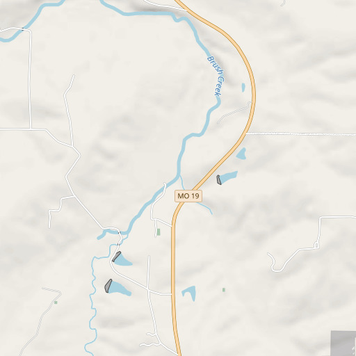 OpenStreetMap map of Prairie Creek, MO