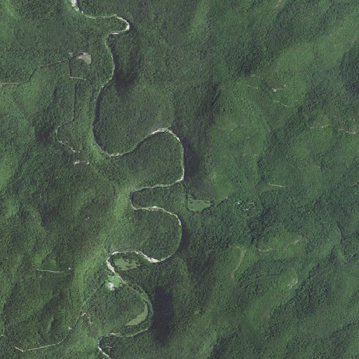 Aerial imagery of Spring Creek, AR