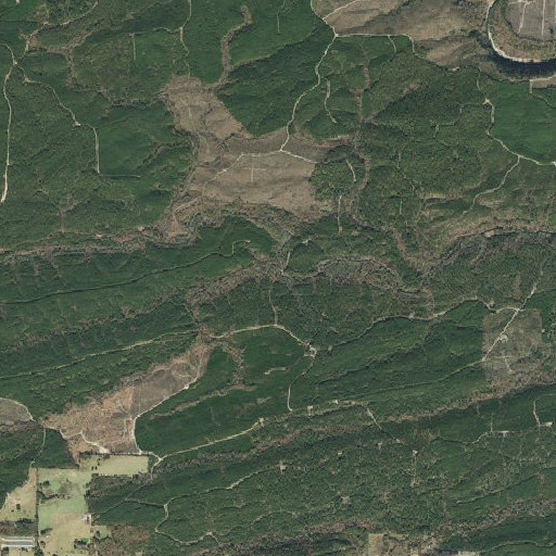 Aerial imagery of Sugar Creek, AR
