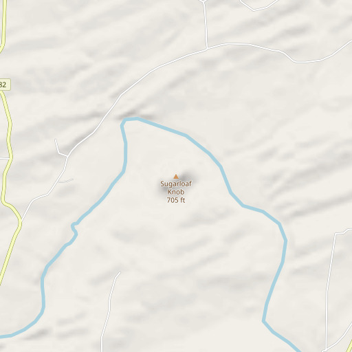 OpenStreetMap map of Sugarloaf Knob, AR