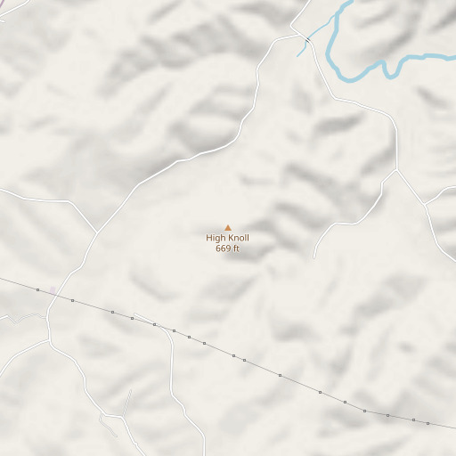 OpenStreetMap map of High Knoll, MO