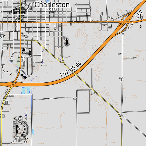 OpenTopoMap map of Crenshaw, MO