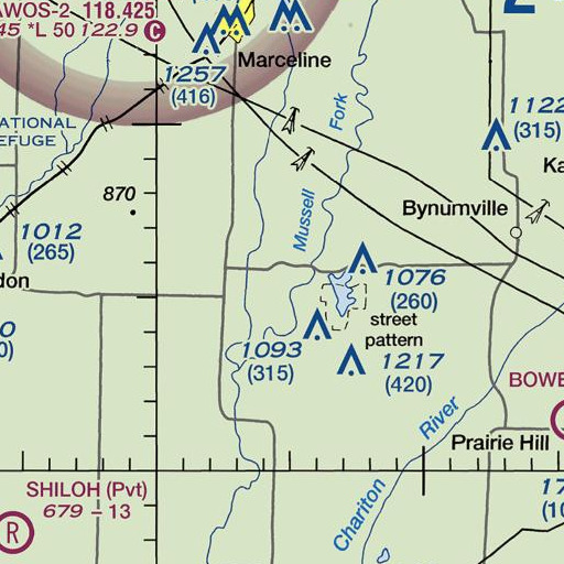FAA VFR chart of Trade, MO