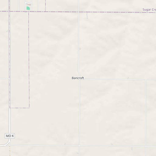 OpenStreetMap map of Bancroft, MO