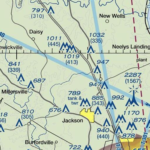 FAA VFR chart of Brookside, MO