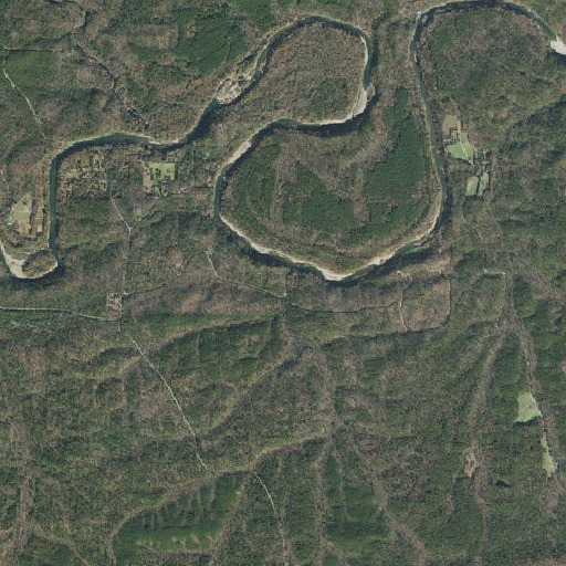 Aerial imagery of West Spring Branch, AR