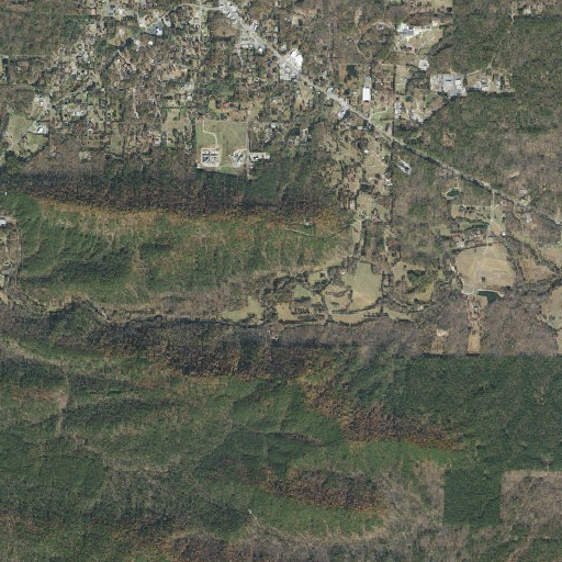 Aerial imagery of Williams Creek, AR