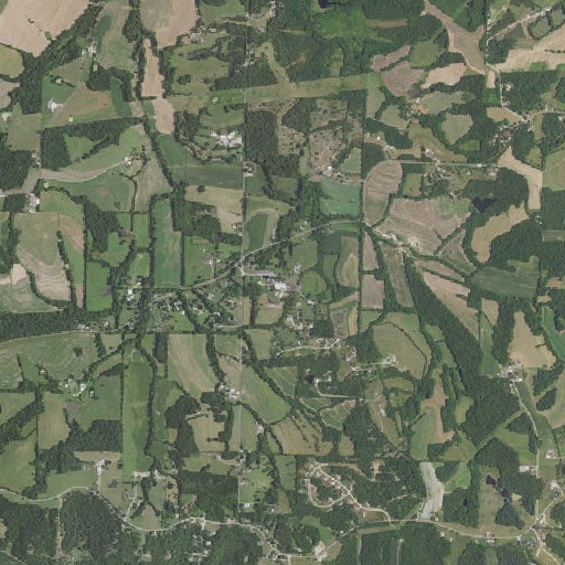 Aerial imagery of Gildehaus School, MO