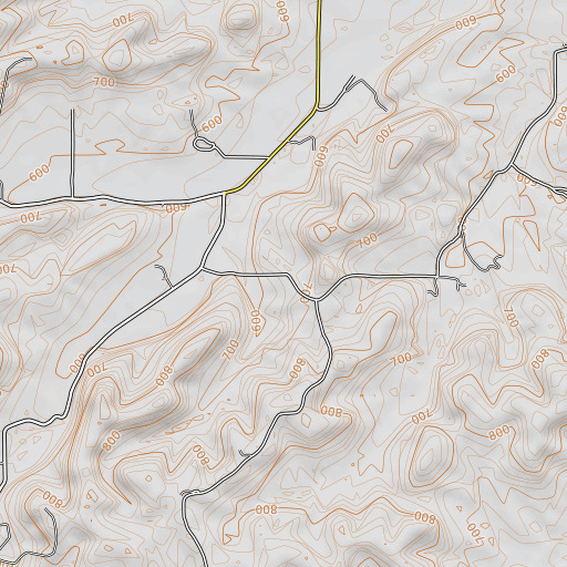 OpenTopoMap map of Ebenezer School (historical), MO