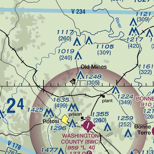 FAA VFR chart of Saint Joachim School, MO